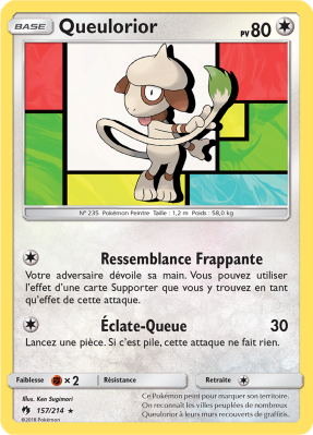 Carte Pokémon Queulorior 157/214 Rare Tonnerre Perdu