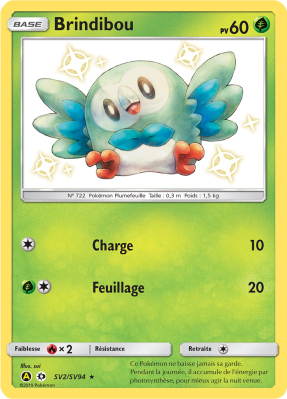 Carte Pokémon Brindibou SV2/SV94 Ultra Rare Destinées Occultes