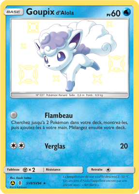 Carte Pokémon Goupix d'Alola SV8/SV94 Ultra Rare Destinées Occultes
