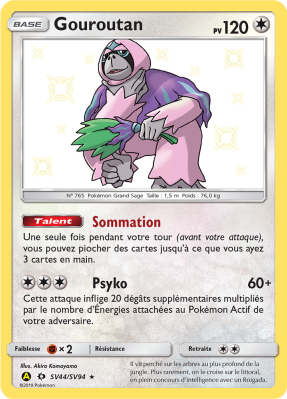 Carte Pokémon Gouroutan SV44/SV94 Ultra Rare Destinées Occultes