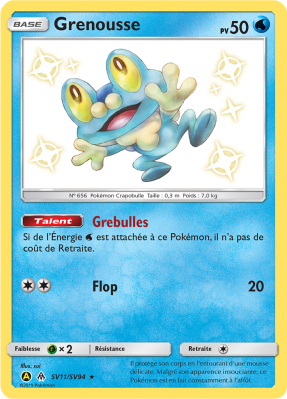Carte Pokémon Grenousse SV11/SV94 Ultra Rare Destinées Occultes