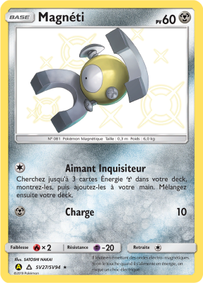 Carte Pokémon Magnéti SV27/SV94 Ultra Rare Destinées Occultes
