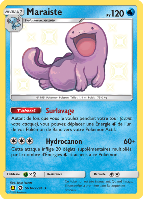 Carte Pokémon Maraiste SV10/SV94 Ultra Rare Destinées Occultes