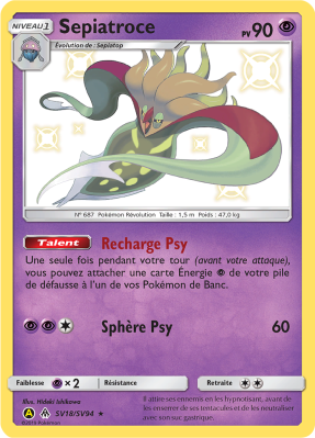 Carte Pokémon Sepiatroce SV18/SV94 Ultra Rare Destinées Occultes
