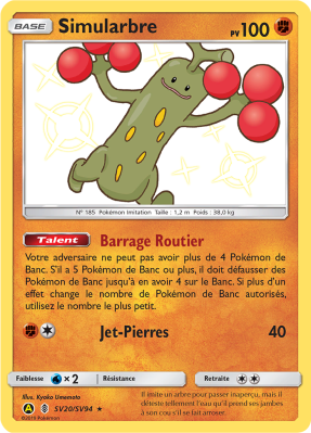 Carte Pokémon Simularbre SV20/SV94 Ultra Rare Destinées Occultes