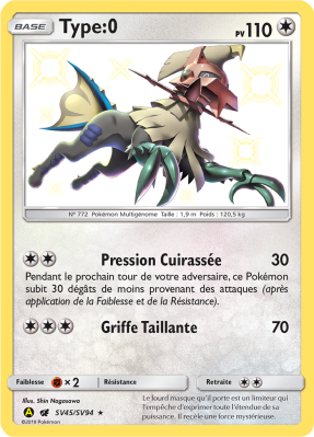 Carte Pokémon Type:0 SV45/SV94 Ultra Rare Destinées Occultes