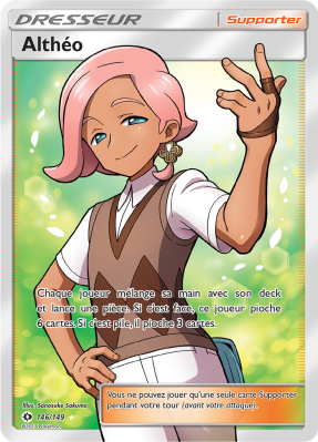 Carte Pokémon Althéo 146/149 Ultra Rare Soleil et Lune (JCC)