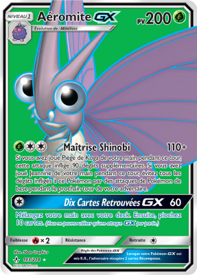 Carte Pokémon Aéromite-GX 193/214 Ultra Rare Alliance Infaillible