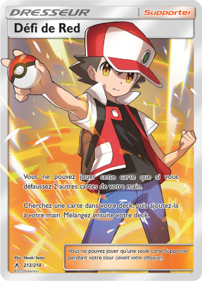 Carte Pokémon Défi de Red 213/214 Ultra Rare Alliance Infaillible