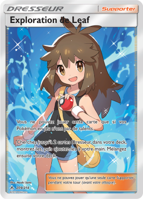 Carte Pokémon Exploration de Leaf 209/214 Ultra Rare Alliance Infaillible