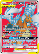 Carte Pokémon Reshiram et Dracaufeu-GX 194/214 Ultra Rare Alliance Infaillible