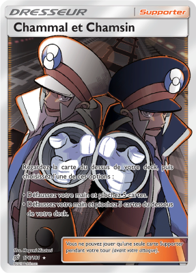 Carte Pokémon Chammal et Chamsin 176/181 Ultra Rare Duo de Choc