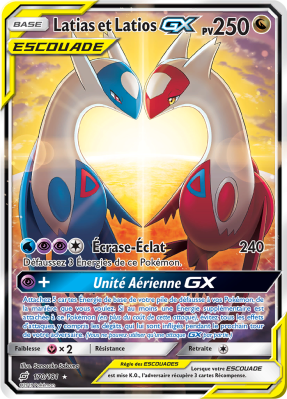 Carte Pokémon Latias et Latios-GX 170/181 Ultra Rare Duo de Choc