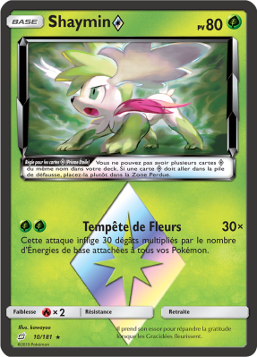 Carte Pokémon Shaymin ◇ 10/181 Ultra Rare Duo de Choc