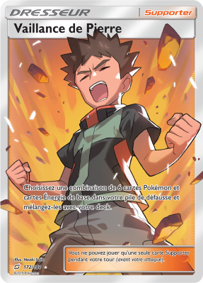 Carte Pokémon Vaillance de Pierre 172/181 Ultra Rare Duo de Choc