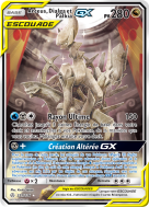 Carte Pokémon Arceus, Dialga et Palkia-GX 221/236 Ultra Rare Éclipse Cosmique