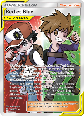 Carte Pokémon Red et Blue 234/236 Ultra Rare Éclipse Cosmique