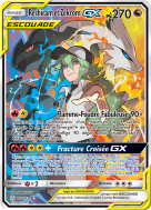 Carte Pokémon Reshiram et Zekrom-GX 222/236 Ultra Rare Éclipse Cosmique