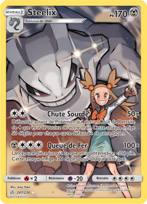 Carte Pokémon Steelix 247/236 Ultra Rare Éclipse Cosmique
