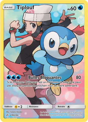 Carte Pokémon Tiplouf 239/236 Ultra Rare Éclipse Cosmique