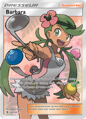Carte Pokémon Barbara 145/145 Ultra Rare Gardiens Ascendants