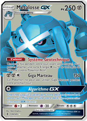 Carte Pokémon Métalosse-GX 139/145 Ultra Rare Gardiens Ascendants
