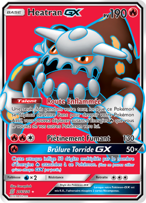 Carte Pokémon Heatran-GX 216/236 Ultra Rare Harmonie des Esprits