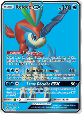 Carte Pokémon Keldeo-GX 219/236 Ultra Rare Harmonie des Esprits