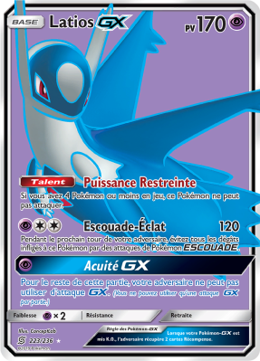 Carte Pokémon Latios-GX 223/236 Ultra Rare Harmonie des Esprits