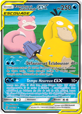 Carte Pokémon Ramoloss et Psykokwak-GX 218/236 Ultra Rare Harmonie des Esprits