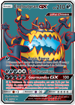 Carte Pokémon Engloutyran-GX 105/111 Ultra Rare Invasion Carmin