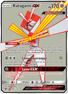 Carte Pokémon Katagami-GX 106/111 Ultra Rare Invasion Carmin