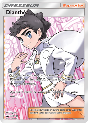 Carte Pokémon Dianthéa 130/131 Ultra Rare Lumière Interdite
