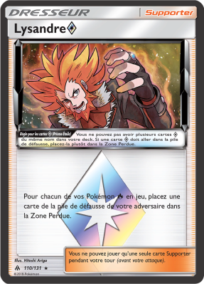 Carte Pokémon Lysandre ◇ 110/131 Ultra Rare Lumière Interdite