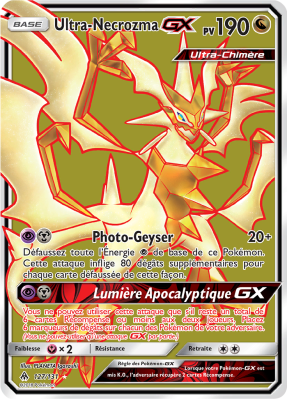 Carte Pokémon Ultra-Necrozma-GX 127/131 Ultra Rare Lumière Interdite