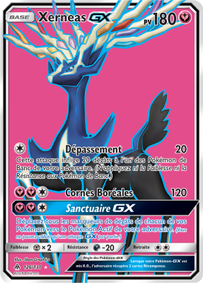 Carte Pokémon Xerneas-GX 126/131 Ultra Rare Lumière Interdite