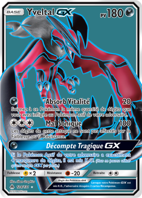 Carte Pokémon Yveltal-GX 124/131 Ultra Rare Lumière Interdite
