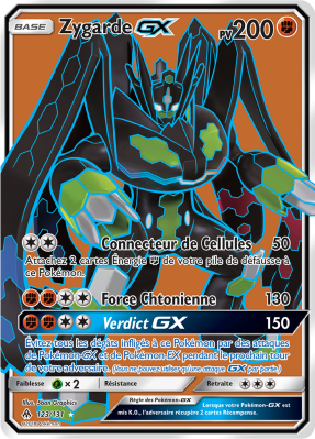 Carte Pokémon Zygarde-GX 123/131 Ultra Rare Lumière Interdite