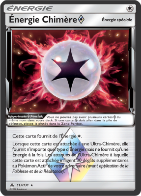 Carte Pokémon Énergie Chimère ◇ 117/131 Ultra Rare Lumière Interdite