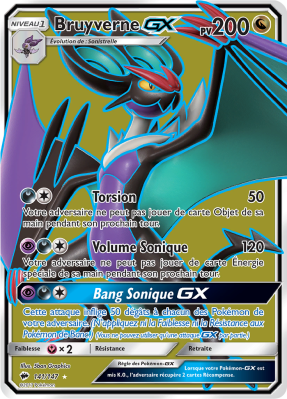Carte Pokémon Bruyverne-GX 141/147 Ultra Rare Ombres Ardentes