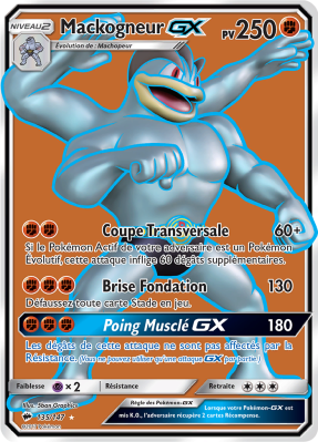 Carte Pokémon Mackogneur-GX 135/147 Ultra Rare Ombres Ardentes