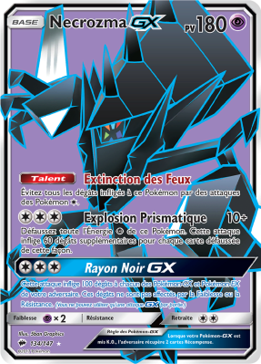 Carte Pokémon Necrozma-GX 134/147 Ultra Rare Ombres Ardentes