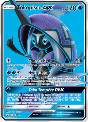 Carte Pokémon Tokopisco-GX 133/147 Ultra Rare Ombres Ardentes