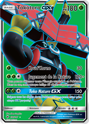 Carte Pokémon Tokotoro-GX 130/147 Ultra Rare Ombres Ardentes