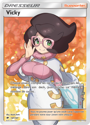 Carte Pokémon Vicky 147/147 Ultra Rare Ombres Ardentes