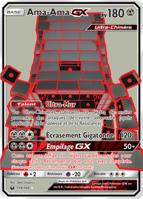 Carte Pokémon Ama-Ama-GX 159/168 Ultra Rare Tempête Céleste