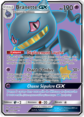 Carte Pokémon Branette-GX 157/168 Ultra Rare Tempête Céleste