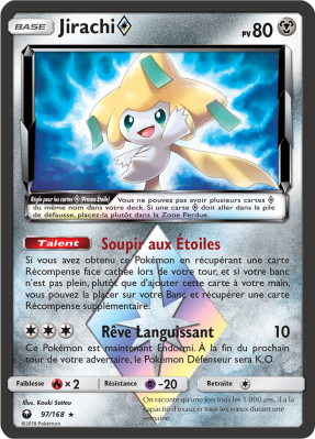Carte Pokémon Jirachi ◇ 97/168 Ultra Rare Tempête Céleste