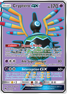 Carte Pokémon Cryptéro-GX 202/214 Ultra Rare Tonnerre Perdu