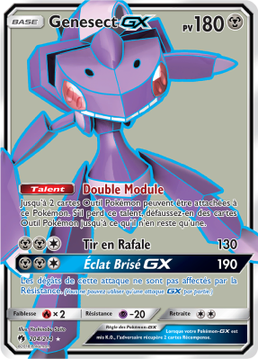 Carte Pokémon Genesect-GX 204/214 Ultra Rare Tonnerre Perdu